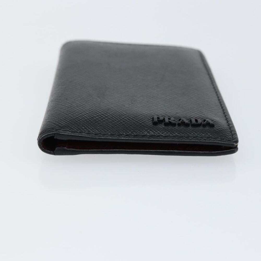 PRADA Card Case Safiano leather Black Auth bs30916 - Picture 6 of 16